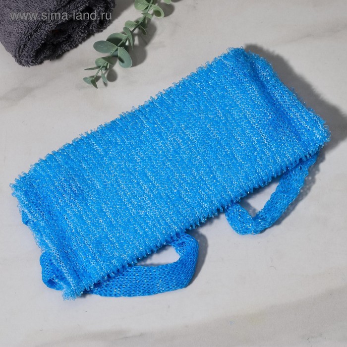 Мочалка для тела Доляна «Банная», 14×33 см, МИКС - Фото 1