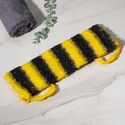 Мочалка для тела Доляна «Пчёлка», 12×45 см - фото 3639851