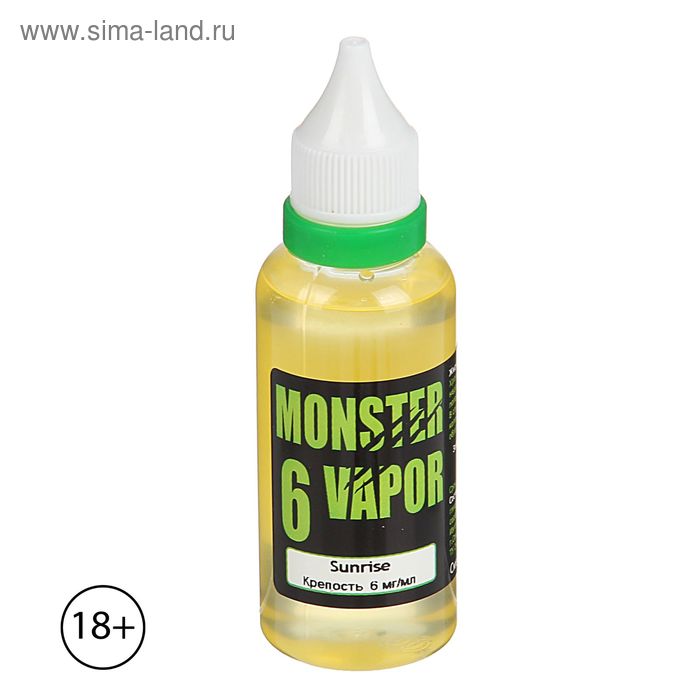 Жидкость для многоразовых ЭИ Monster Vapor, Sunrise, 6 мг, 50 мл - Фото 1