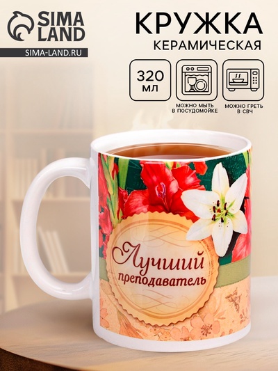 Кружка керамическая «Преподаватель», 320 мл