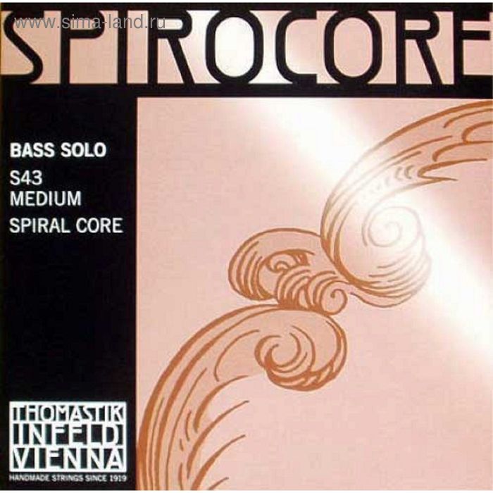Комплект струн для контрабаса Thomastik S43 Spirocore размером 4/4, соло - Фото 1