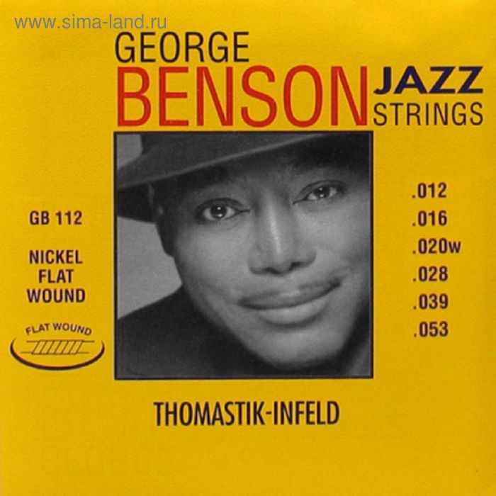 Комплект струн для акустической гитары Thomastik GB112 George Benson Jazz - Фото 1
