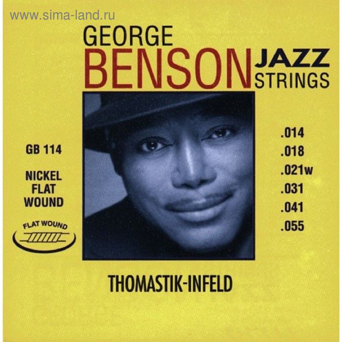 Комплект струн для акустической гитары Thomastik GB114 George Benson Jazz - Фото 1