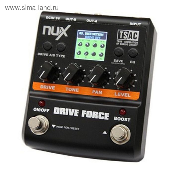 Педаль эффектов Nux Cherub DRIVE-FORCE - Фото 1