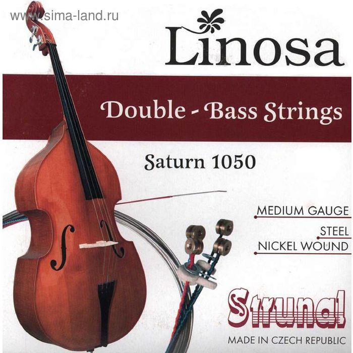 Комплект струн для контрабаса Strunal 1050-4/4 Saturn Linosa - Фото 1