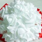 Букет-дублер для невесты из латексных цветков, бело-красный - Фото 6