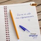 Набор ручек шариковых BIC Orange Fine, 4 штуки, узел 0.8 мм, чернила синие, тонкое письмо, оранжевый корпус - Фото 9
