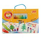 Фломастеры 24 цвета Bic Kids + 3 штуки - Фото 1