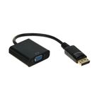 Кабель-Адаптер Cablexpert A-DPM-VGAF-02, DisplayPort(m)-VGA(f), длина 15 см, черный - Фото 1