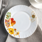 Тарелка десертная Доляна «Радужные маки», d=17,5 см, стеклокерамика - Фото 1