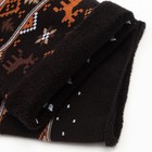 Носки женские махровые «Орнамент», цвет чёрный, размер 23-25 - Фото 4