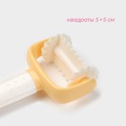 Валик для нарезки квадратов из теста Доляна, размер квадратов 5×5 см, 13,5 см, цвет белый - Фото 2