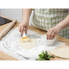 Валик для нарезки квадратов из теста Доляна, размер квадратов 5×5 см, 13,5 см, цвет белый - Фото 4