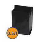 Пакет для рассады, 0,5 л, 16 × 15 см, с перфорацией, набор 100 шт., чёрный - Фото 1