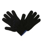 Перчатки, х/б, вязка 10 класс, 5 нитей, размер 10, с ПВХ протектором, чёрные - Фото 2