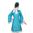 Карнавальный костюм Снегурочки "Царевна-лебедь" с кокошником, цвет голубой, р-р 46 - Фото 3