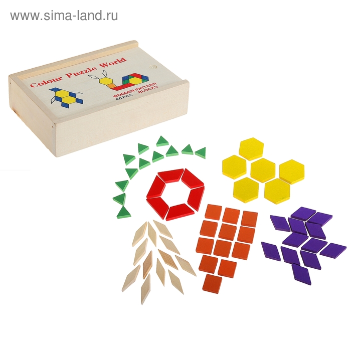 Головоломка в коробке «Собери животных», 60 деталей - Фото 1