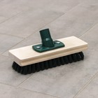 Щётка палубная, 21.5×8 см, усиленный угловой держатель с резьбой - Фото 1