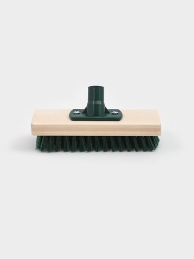 Щётка палубная, 21.5×8 см, усиленный угловой держатель с резьбой