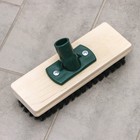 Щётка палубная, 21.5×8 см, усиленный угловой держатель с резьбой - Фото 2