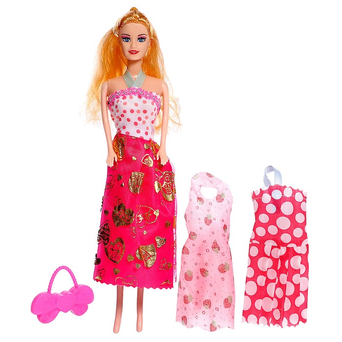 Кукла-модель «Арина» с летними нарядами и аксессуарами, МИКС - фото 1886214812
