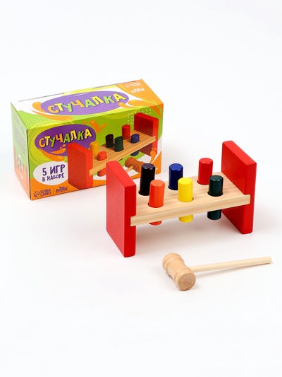 Стучалка на ножках с гвоздиками и молоточком