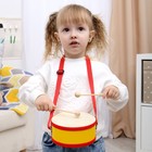 Барабан музыкальная игрушка, с палочками, на ленте, бумажная мембрана - Фото 8