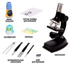 Набор для изучения микромира «Микроскоп + калейдоскоп», 14 предметов, световые эффекты, работает от батареек - фото 3797969