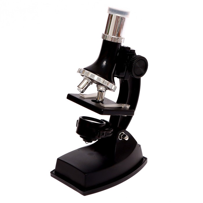 Набор для изучения микромира «Микроскоп + калейдоскоп», 14 предметов, световые эффекты, работает от батареек - фото 1925812753
