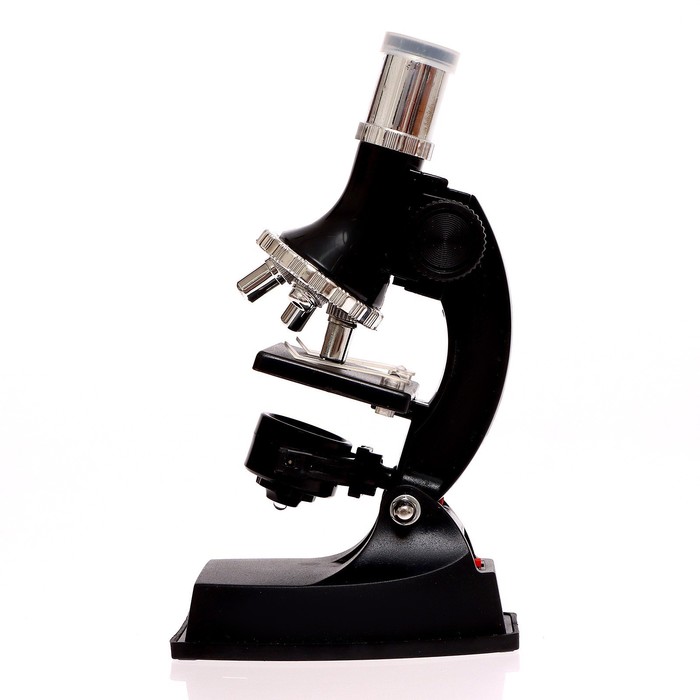 Набор для изучения микромира «Микроскоп + калейдоскоп», 14 предметов, световые эффекты, работает от батареек - фото 1906833442