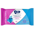 Влажные салфетки Aura Tropic Cocktail, c антибактериальным эффектом, 15 шт. - Фото 2