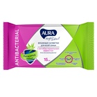 Влажные салфетки Aura Tropic Cocktail, c антибактериальным эффектом, 15 шт. - Фото 3