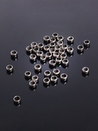 Кримп - зажимная бусина СМ-355, набор 50 шт. 3 мм, цвет серебро - Фото 3