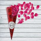 Кулёк для праздника "Розы" с наклейкой (набор 6шт), р-р. 21х14,8см - Фото 1