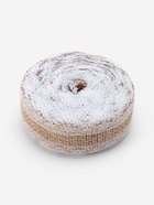 Лента холщовая «Кружево», 37 мм, 4.5±0.5 м, белая 1617181