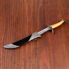 Сувенирный нож, 26 см ножны с оковками, рукоять под дерево, гарда галочкой - Фото 3