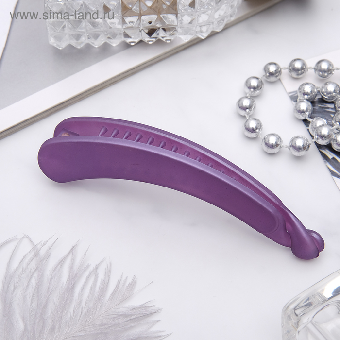 Банан для волос "Млечность" 10 см, изгиб, микс - Фото 1