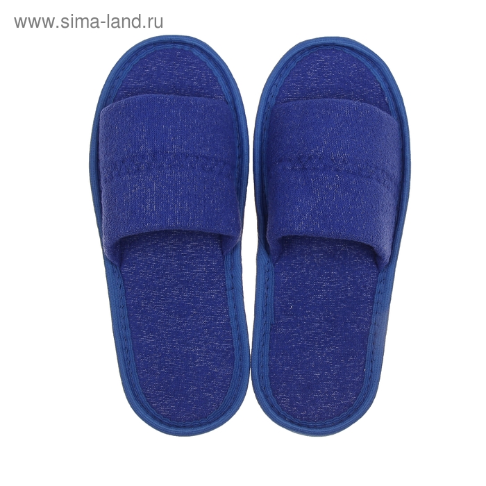 Тапочки женские домашние, размер 36-38, цвет васильковый