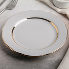 Тарелка «Монреаль», d=17,5 см, цвет белый с золотой отводкой - фото 4565064