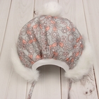 Головной убор детский (шапка) "Снегурочка", размер 44, цвет серо-персиковый 260_М - Фото 4
