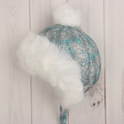 Головной убор детский (шапка) "Снегурочка", размер 46, цвет серо-голубой 260_М - Фото 3