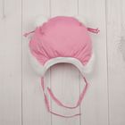 Головной убор детский (шапка) "Кенди", размер 44, цвет розовый 305_М - Фото 4