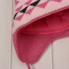 Головной убор детский (шапка) для девочки, возраст 3-4 года, цвет розовый C-806 - Фото 3