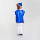 Карнавальный костюм "Стюардесса", жилетка, пилотка, 4-6 лет, рост 110-122 см - Фото 3