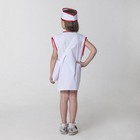 Карнавальный костюм «Медсестра», халат, сумка, повязка на голову, рост 110-122 см, 4-6 лет - Фото 3