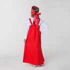 Карнавальный костюм для девочки «Русский народный», сарафан, рубашка, кокошник, 6-7 лет, рост 122-128 см - Фото 3