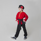 Карнавальный костюм для мальчика «Русский народный», рубашка, брюки, картуз, кушак, рост 116-122 см, 5-6 лет - фото 5287872