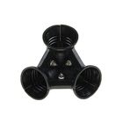 Переходник Ecolа, с цоколя E27 на 3хE27, черный - Фото 2