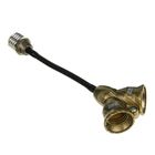 Переходник и разветвитель Ecola с Е27 на 2хЕ27, 200 х 75 мм, цвет черненая бронза - Фото 2