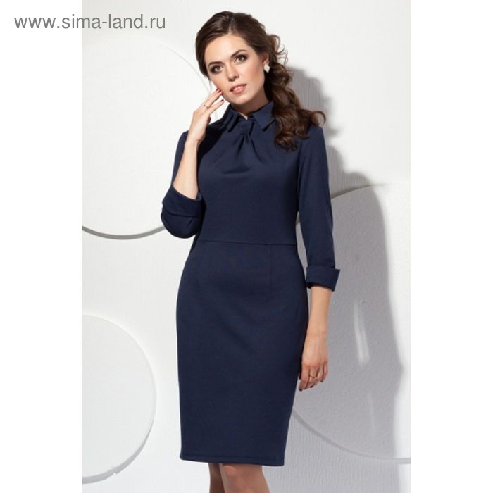 Платье женское, размер 44, цвет тёмно-синий П-435 - Фото 1
